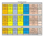 جدول زمانبندی انتخاب واحد 991 2